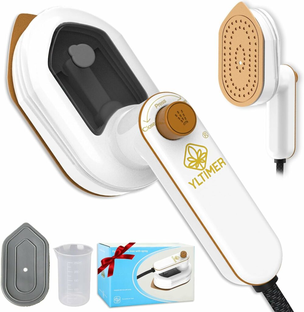 Mini Travel Iron for Clothes, 2 In 1 180 Degree Small Size Portable Handheld Iron Steam with Dry And Wet Ironing for Home Business Clothing (White) Mini Travel Iron for Clothes, 2 In 1 180 Degree Small Size Portable Handheld Iron Steam with Dry And Wet Ironing for Home Business Clothing (White)