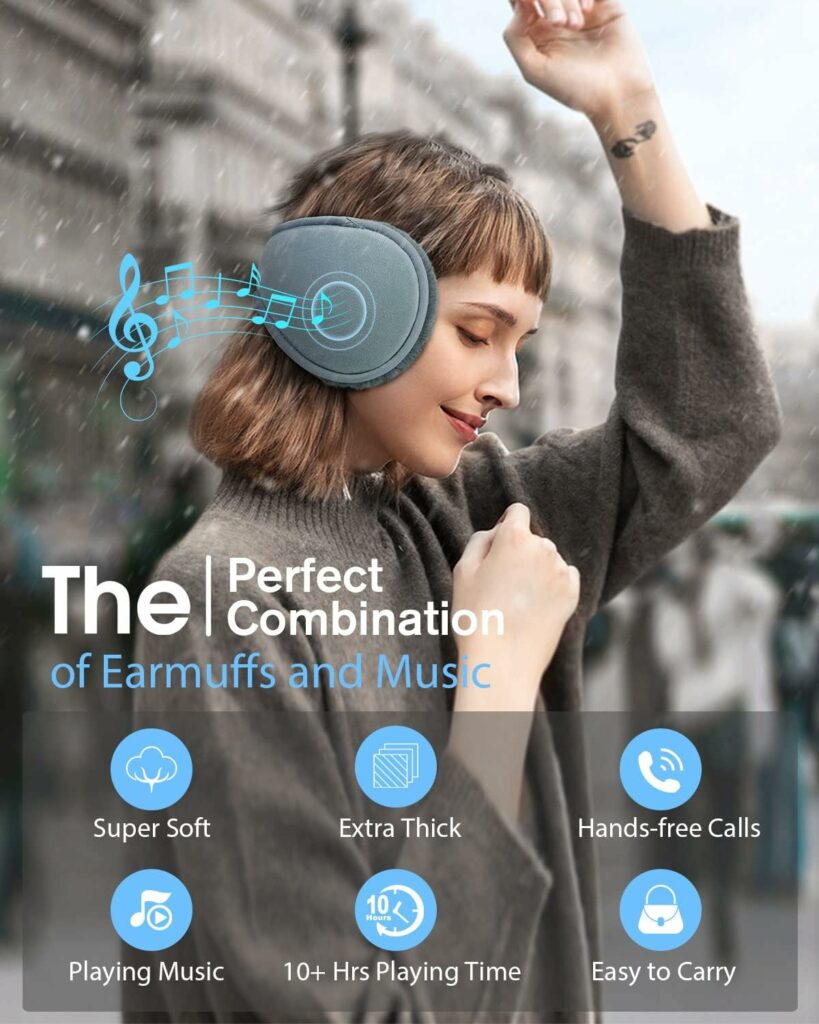 MUSICOZY Bluetooth Ear Muffs for Winter Women Men Kids Girls, Ear Warmers Wireless EarMuffs Headphones, Built-in HD Speakers and Microphone with Carry Bag for Biking Running Cool Tech Gadgets Gifts : Clothing, Shoes  Jewelry MUSICOZY Bluetooth Ear Muffs for Winter Women Men Kids Girls, Ear Warmers Wireless EarMuffs Headphones, Built-in HD Speakers and Microphone with Carry Bag for Biking Running Cool Tech Gadgets Gifts : Clothing, Shoes  Jewelry