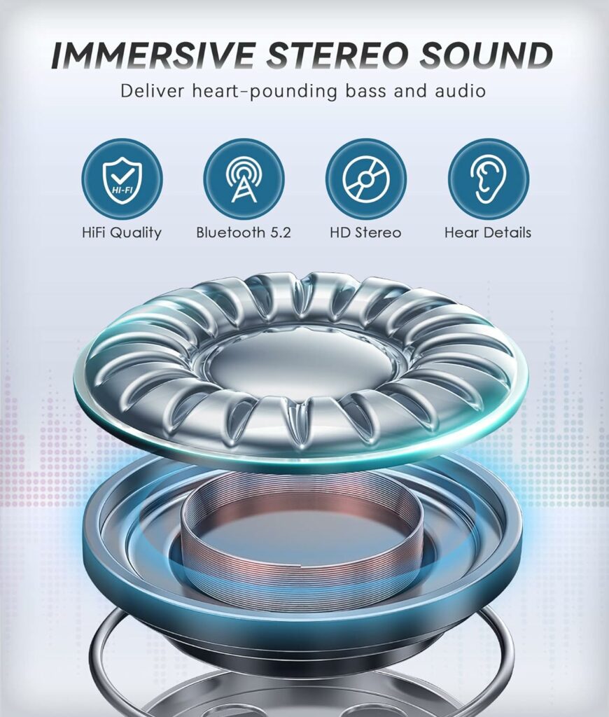 MUSICOZY Sleep Headphones Bluetooth Headband, Wireless Headband Headphones Sleeping Earbuds Ideal Christmas Unique Gifts for Men Women Girl Boys for Yoga Travel Cool Tech Gadgets