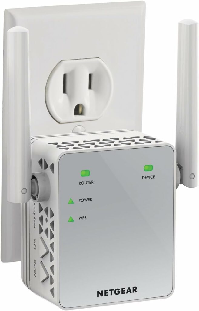 NETGEAR Wi-Fi Range Extender EX3700 - Coverage Up to 1000 Sq Ft and 15 Devices with AC750 Dual Band Wireless Signal Booster  Repeater (Up to 750Mbps Speed), and Compact Wall Plug Design NETGEAR Wi-Fi Range Extender EX3700 - Coverage Up to 1000 Sq Ft and 15 Devices with AC750 Dual Band Wireless Signal Booster  Repeater (Up to 750Mbps Speed), and Compact Wall Plug Design