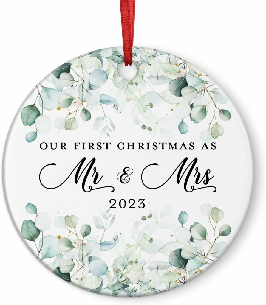 Our First Christmas Married Ornament 2023, Our First Christmas As Mr. And Mrs. Ornament 2023, 1st Christmas Married Ornament 2023, Wedding Gifts for Couples Unique, Bridal Shower Gifts, Newlywed Gifts Our First Christmas Married Ornament 2023, Our First Christmas As Mr. And Mrs. Ornament 2023, 1st Christmas Married Ornament 2023, Wedding Gifts for Couples Unique, Bridal Shower Gifts, Newlywed Gifts
