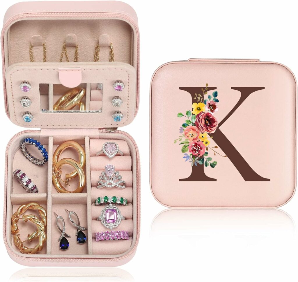 Parima Birthday Gifts for Women Teen Girl - Small Travel Jewelry Case Organizer Initial Jewelry Box Personalized Mom Daughter Friends Female Her Teenage Girls Gifts Idea, Vacation Travel Essentials K : Clothing, Shoes  Jewelry Parima Birthday Gifts for Women Teen Girl - Small Travel Jewelry Case Organizer Initial Jewelry Box Personalized Mom Daughter Friends Female Her Teenage Girls Gifts Idea, Vacation Travel Essentials K : Clothing, Shoes  Jewelry