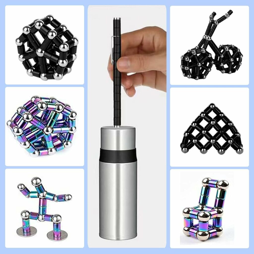 QAQcew Fidget Pen, Decompression Magnetic Fidget Toy Pen, Magnet Pen Fidget Toy Relieve Pressure Novel Toy Gift for Kids or Friends! (Colours) QAQcew Fidget Pen, Decompression Magnetic Fidget Toy Pen, Magnet Pen Fidget Toy Relieve Pressure Novel Toy Gift for Kids or Friends! (Colours)