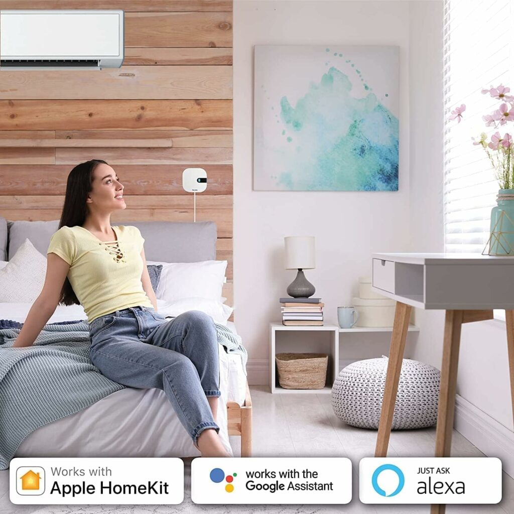 Sensibo Air 3 Pack - Smart Air Conditioner Controllers. Apple HomeKit Certified. 60-Seconds Installation. Maintains Comfort and Energy Saving Features. Compatible with Google, Alexa, Apple HomeKit Sensibo Air 3 Pack - Smart Air Conditioner Controllers. Apple HomeKit Certified. 60-Seconds Installation. Maintains Comfort and Energy Saving Features. Compatible with Google, Alexa, Apple HomeKit
