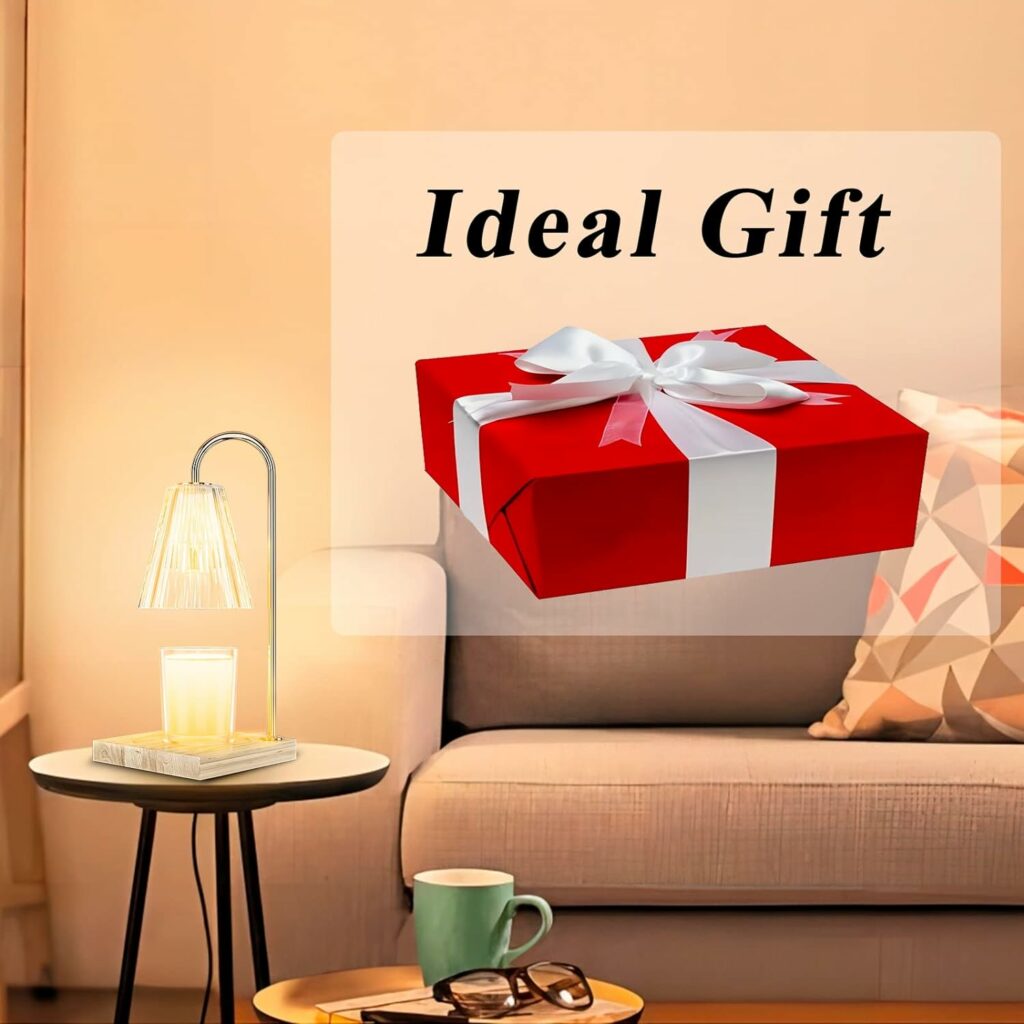 SESIIduo Candle Warmer Lamp, Timer  Dimmable for Jar Candles, Melter Electric Scented Candle Electric Melter Light with 2 Bulbs, Home Decor and Gift for Mother, Her, Wedding-Glass Wood SESIIduo Candle Warmer Lamp, Timer  Dimmable for Jar Candles, Melter Electric Scented Candle Electric Melter Light with 2 Bulbs, Home Decor and Gift for Mother, Her, Wedding-Glass Wood