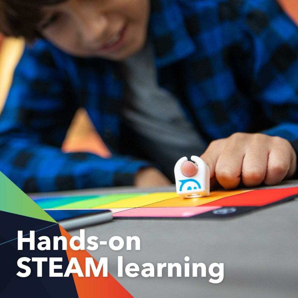 Sphero Specdrums (1 Ring) App-Enabled Musical Ring with Play Pad Included - Create Sounds, Loops, Beats for Musicians of Any Skill Level - STEAM Educational Music Toy for Kids, White Sphero Specdrums (1 Ring) App-Enabled Musical Ring with Play Pad Included - Create Sounds, Loops, Beats for Musicians of Any Skill Level - STEAM Educational Music Toy for Kids, White