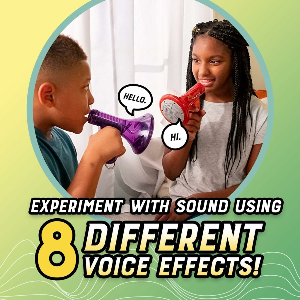 Toysmith Tech Gear Multi Voice Changer, Amplifies Voice With 8 Different Voice Effects, For Boys  Girls Ages 5+, Colors vary Toysmith Tech Gear Multi Voice Changer, Amplifies Voice With 8 Different Voice Effects, For Boys  Girls Ages 5+, Colors vary