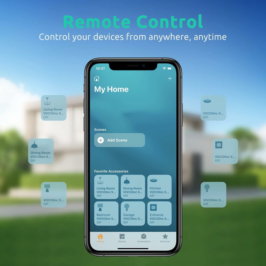 VOCOlinc Homekit Smart Plug Works with Alexa, Apple Home, Google Assistant, WiFi Smart Plug That Work with Alexa, Electrical Timer Outlet Support Siri, No Hub Required, 15A, 2.4GHz, 110~120V (4 pcak) VOCOlinc Homekit Smart Plug Works with Alexa, Apple Home, Google Assistant, WiFi Smart Plug That Work with Alexa, Electrical Timer Outlet Support Siri, No Hub Required, 15A, 2.4GHz, 110~120V (4 pcak)
